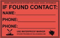 Vessel ID Sticker